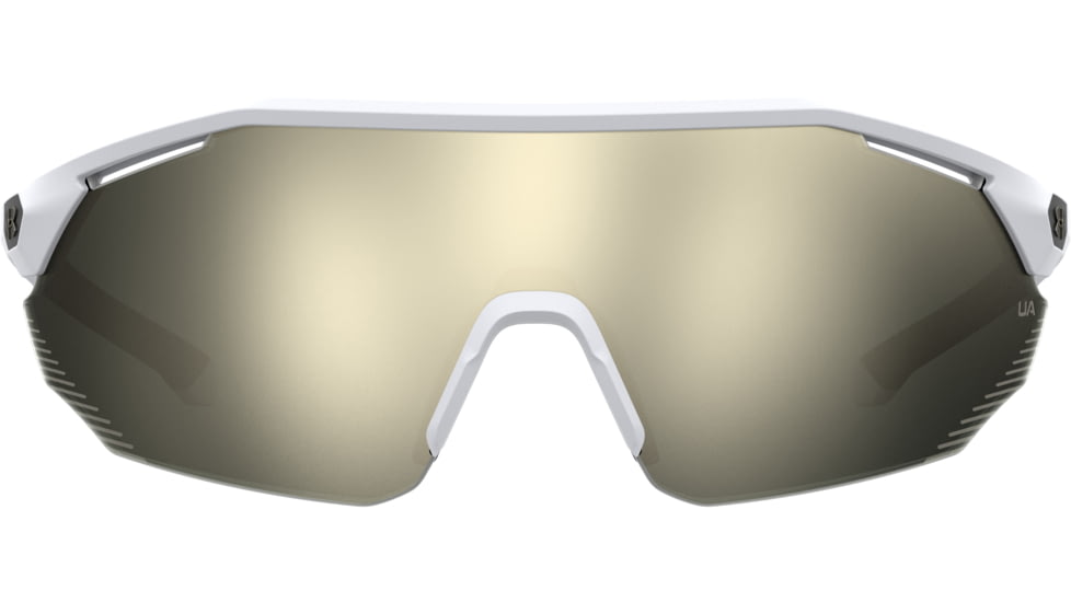 Under Armour Force 2 Sunglasses with Shiny Halo Grey Frame and Ivory Mirror Lens, Medium, UA0011S KB7-UE