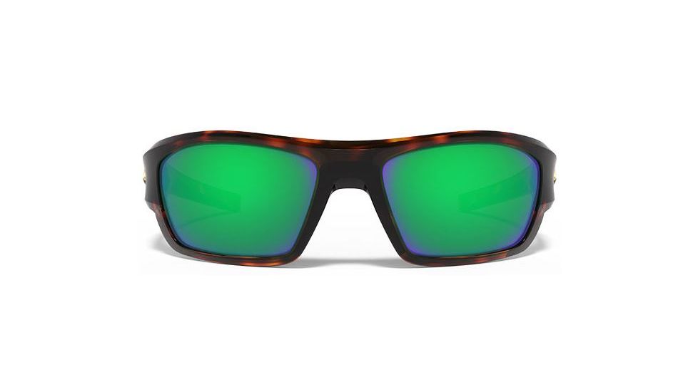 Under Armour Force Storm Sunglasses, Shiny Tortoise/Black Frame,Copper/Green Lens U8630086-960126