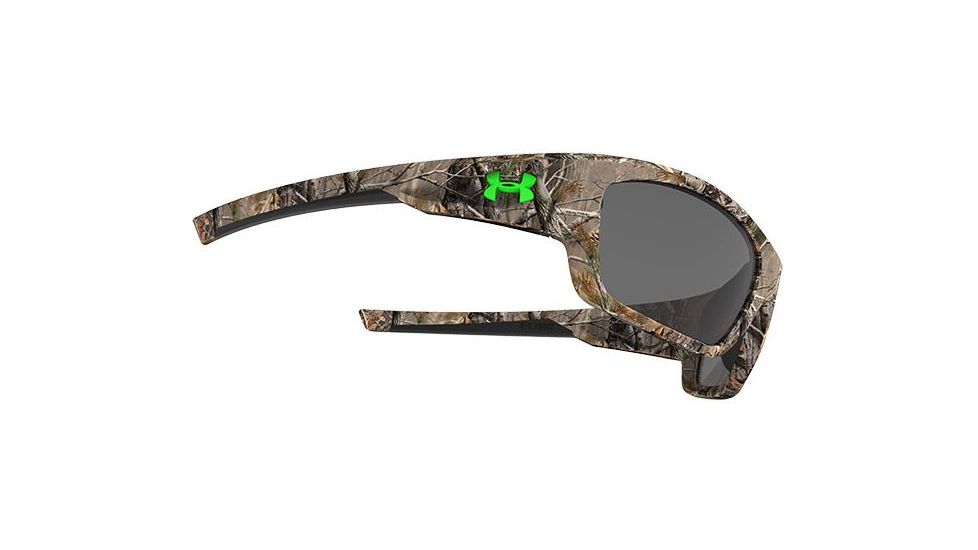 Under Armour Force Sunglasses, Satin Real Tree/Black Frame, Gray Lens U8630086-878700