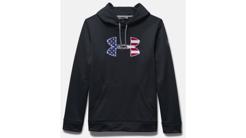 Under Armour Freedom Storm Hoodie - Men's-Black/Storm-Medium