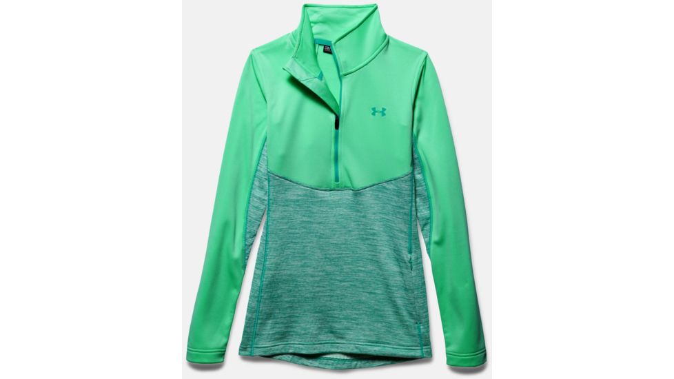 Under Armour Gamutlite 1/2 Zip Jacket - Women's-Antifreeze/Overcast Gray-Medium