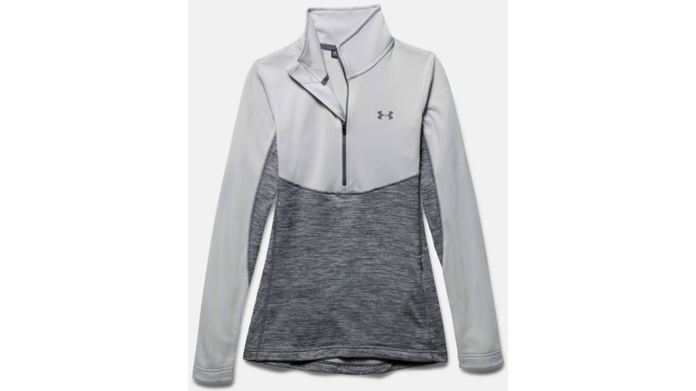 Under Armour Gamutlite 1/2 Zip Jacket - Women's-Glacier Gray/Glacier Gray/Graphite-Small