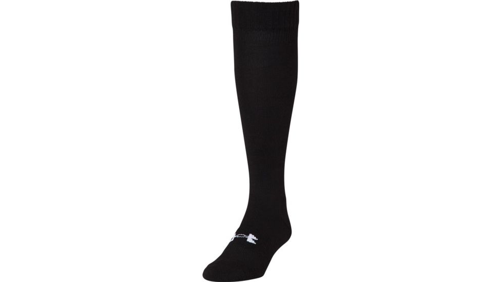Under Armour Heatgear Boot Socks, Black, Large