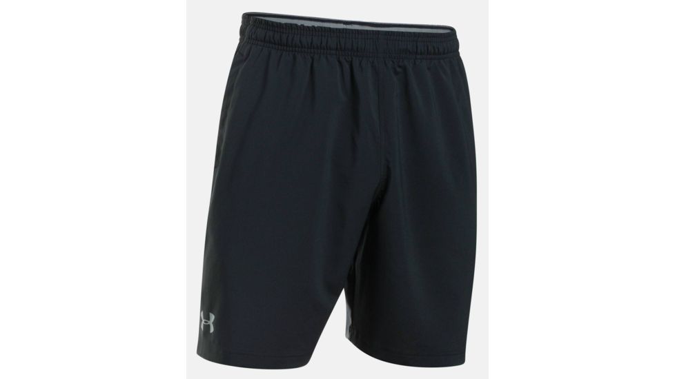 Under Armour Hiit Woven Short - Men's-Black/Black/Steel-Small