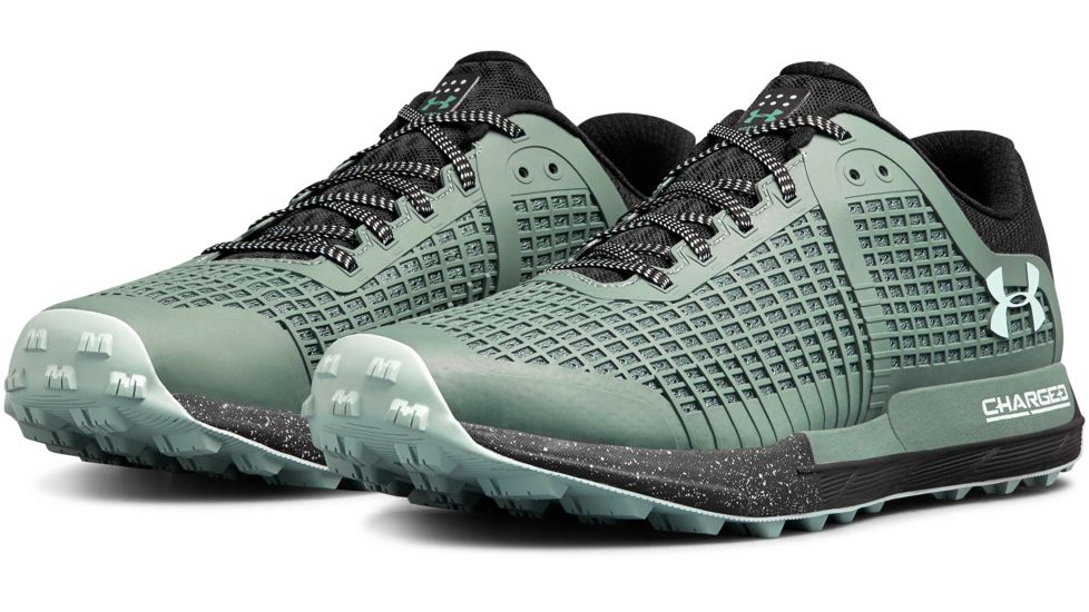 Under Armour UA Horizon BPF Trail Running Shoes - Men's, 10, Toddy Green/Black/Fisher Green, 3020292-300-10