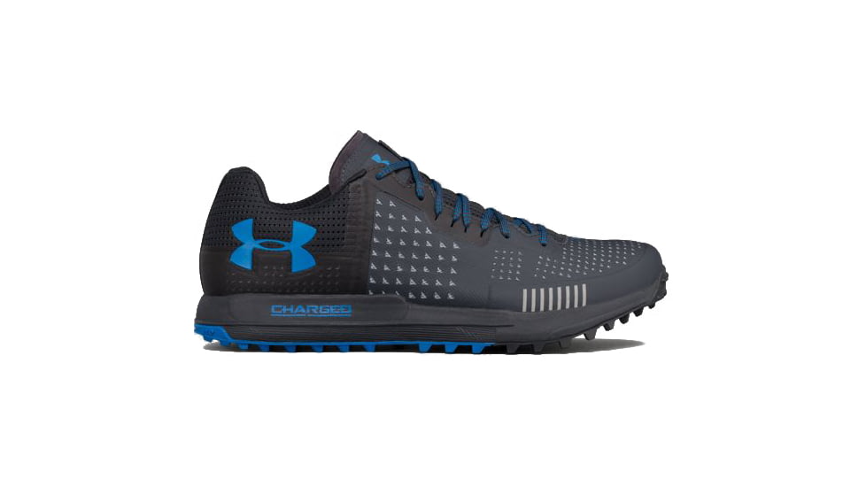 Under Armour Horizon RTT Trail Running Shoe - Men's-Anthracite/Blue-Medium