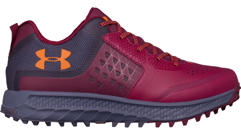 Under Armour Horizon STR Trail Running Shoe - Women's-Black Currant/Apollo Gray/Mandarin-Medium-8