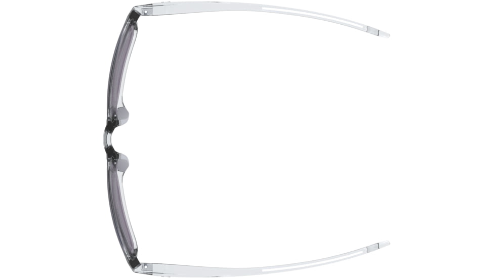 Under Armour Hustle JR Sunglasses with Crystal Clear Frame and Green Mirror Lens, Medium, UA7002S 900-Z9