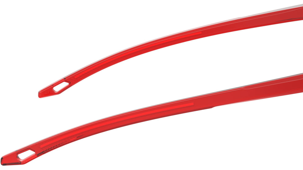 Under Armour Hustle JR Sunglasses with Transparent Jet Grey Frame and Red Temple Tips with Silver Mirror Lens, Medium, UA7002S 268-T4