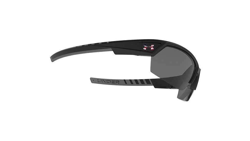 Under Armour Igniter 2.0 Freedom Sunglasses, Satin Black/Gray Frame, Gray Lens U8613051-010900