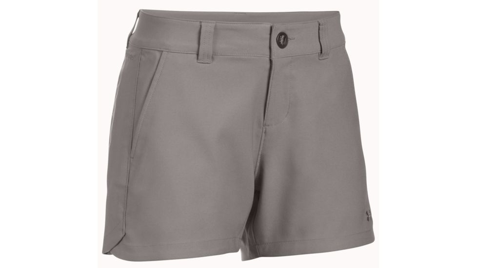 Under Armour Inlet Short - Women's-Pewter-4-4 in