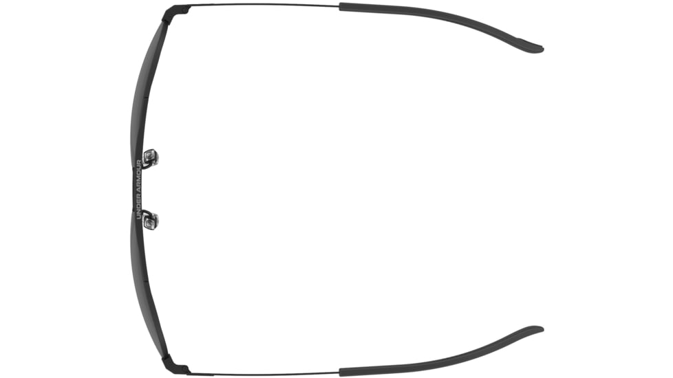 Under Armour Instinct Pilot Shape Sunglasses with Matte Black Frame and Grey Lens, Medium, UA0007GS 003-59IR