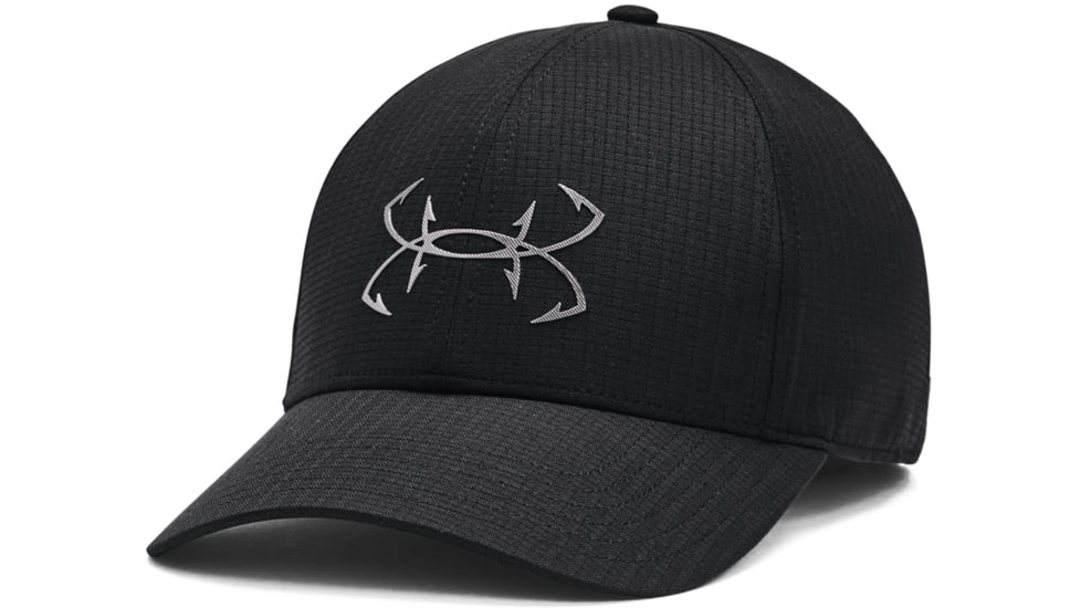 Under Armour Iso-Chill Armourvent Fish Adjustable Cap - Mens, Black, OSFM, 1369811001OSFM