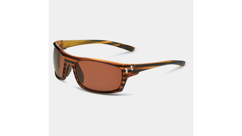 Under Armour Keepz Storm,Wood Grain w/Brown Rubber,Brown Polarized Len, U8630062-191928