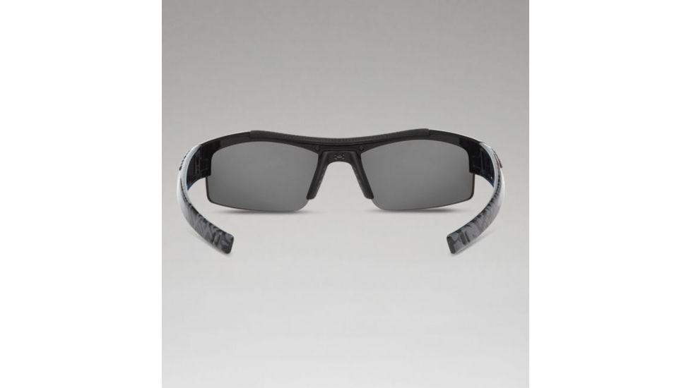 Under Armour Kids Nitro, Shiny Black, w/Black Rubber,Gray w/Orange ML, U8600047-880041