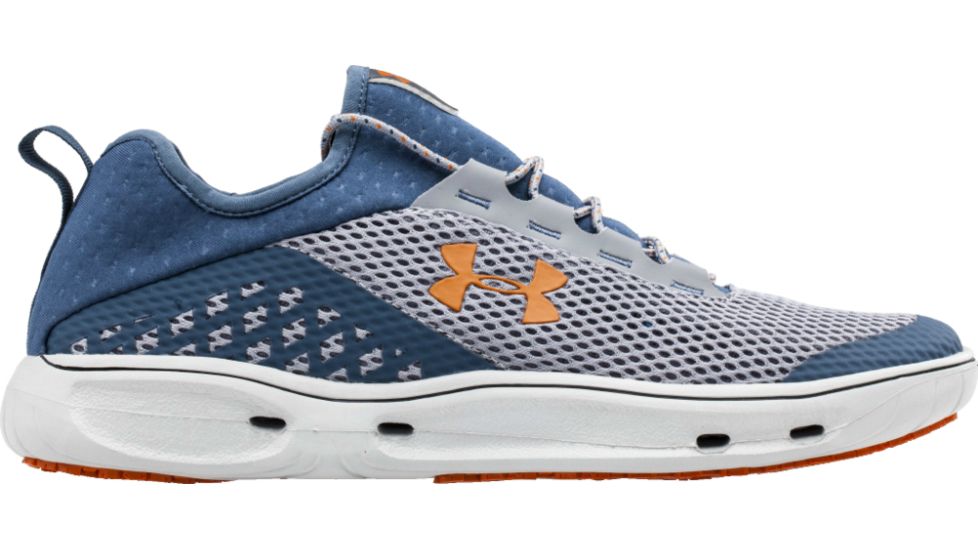 Under Armour UA Kilchis Watersports Shoes - Men's, 8.5, Steel/Blue/Orange, uar0067-Steel/Blue/Orange-Medium-8.5