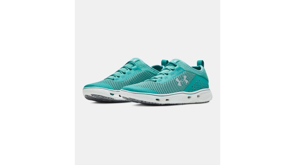 Under Armour Kilchis - Women's, Azure Teal/Onyx White/Mod Gray, 10, 1268874-301-10