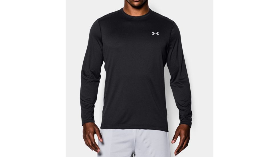 Under Armour Long Sleeve Tech Tee - Men's-Black-Large