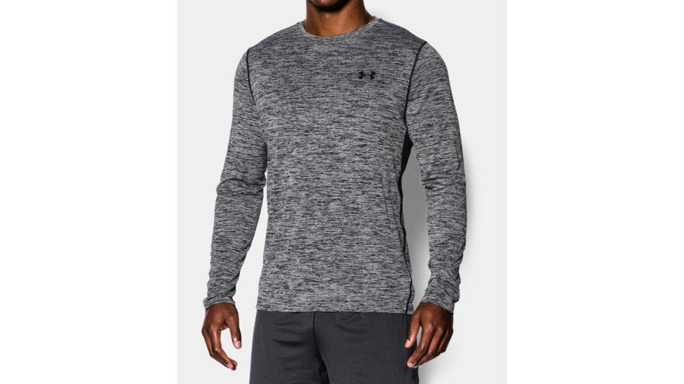 Under Armour Long Sleeve Tech Tee - Men's-Black Twist-X-Large