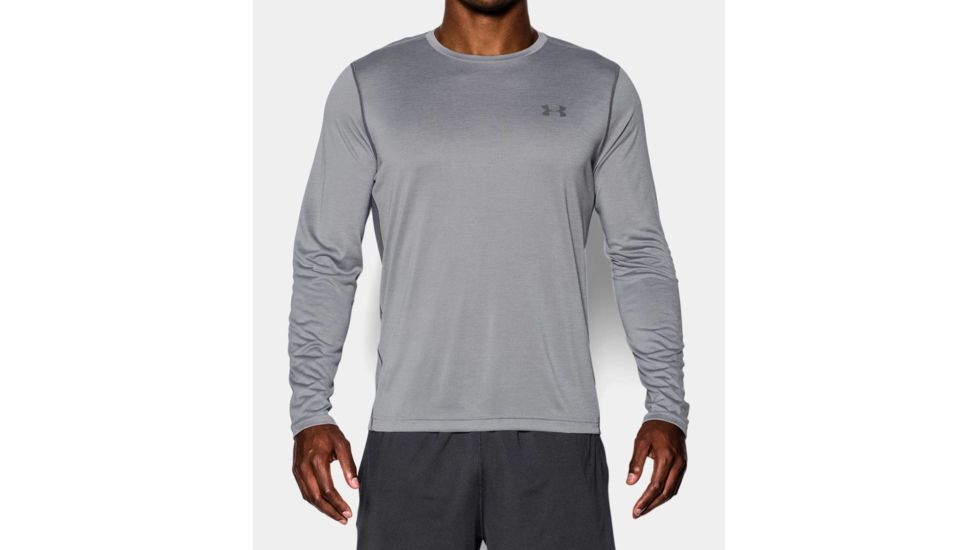 Under Armour Long Sleeve Tech Tee - Men's-Steel-Small
