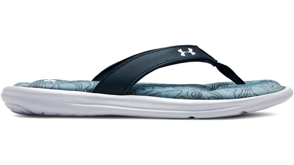 Under Armour Marbella Terrain VI T - Womens, White/Boho Blue/White, 11, 3021300-102-11