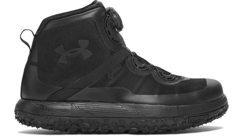 Under Armour Mens Fat Tire GTX Trail Running Shoes Mens, Black/Black/Black, 14, 1262064-001-14