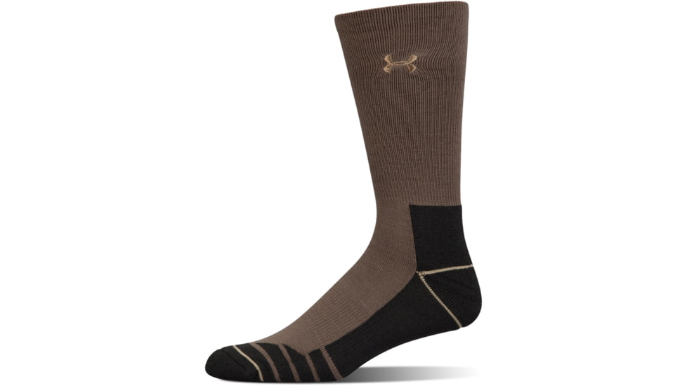 Under Armour Mens Hitch Charged Wool Socks, Hearth Stone/Canvas, 10-13 Large, U722-HST/CAN-LG