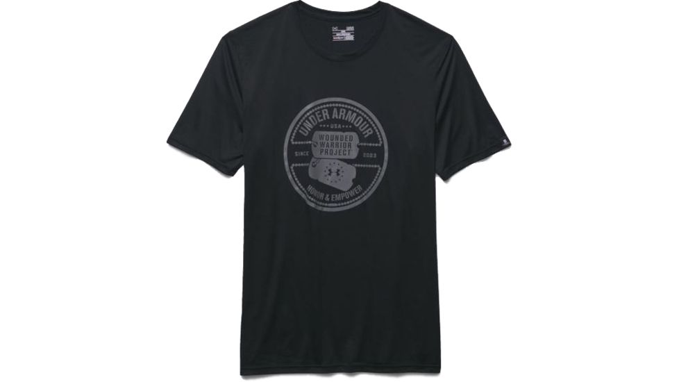 Under Armour Mens WWP Dog Tag Tactical Short Sleeve T-Shirt,Black,Small 1271864001SM