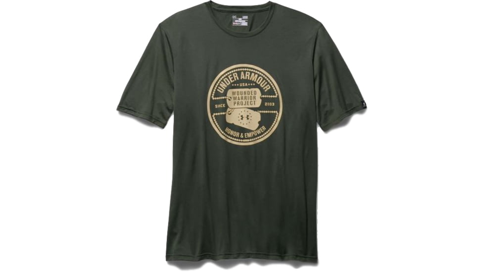 Under Armour Mens WWP Dog Tag Tactical Short Sleeve T-Shirt,Combat Green,3XL 12718649943X