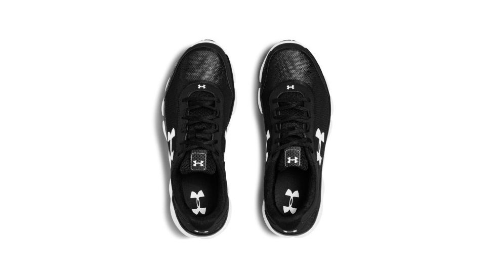 Under Armour Micro G Assert 7 Road Running Shoe, Black/White/White, 11.5 US 3020673-001-11.5