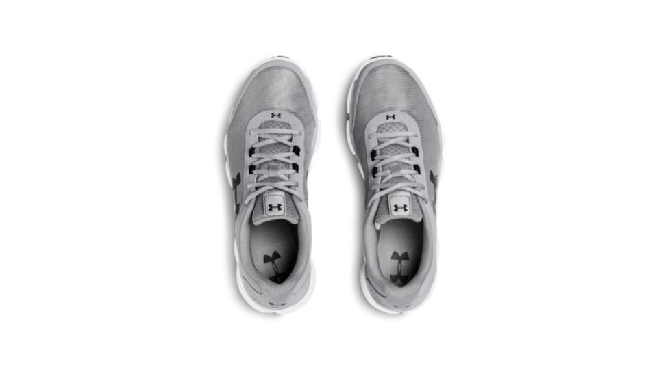 Under Armour Micro G Assert 7 Road Running Shoe, Steel/White/Black, 10 US 3020673-100-10