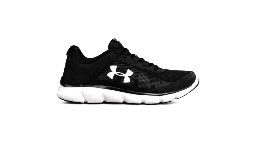 Under Armour Micro G Assert 7 Road Running Shoe Black/White/White 10 US 3020674-001-10