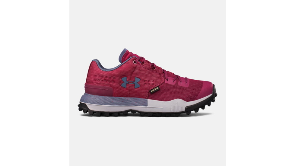 Under Armour Newell Ridge Low GTX Hiking Shoe - Womens-Black Currant/Steel/Steel-Medium-6