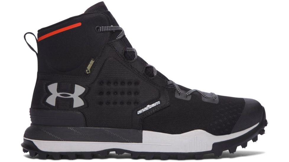 Under Armour Newell Ridge Mid GTX Hiking Shoe - Men's-Black/Gray/Gray Wolf-Medium-8.5