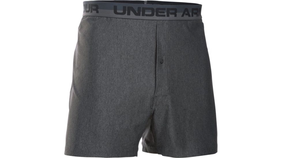Under Armour Original Series Boxer Shorts, Carbon Heather/Black, XS, 1277271-091-XS