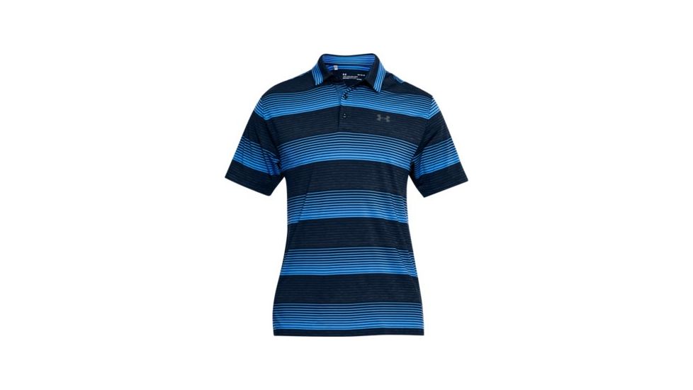 Under Armour Playoff Polo Shirt - Men's, Academy/Rhino Gray, Large, 1253479-433-LG