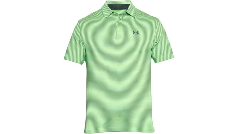 Under Armour Playoff Polo Shirt, LUMOS LIME/LUMOS LIME/RHINO GRAY, XXL, 1253479-714-XXL