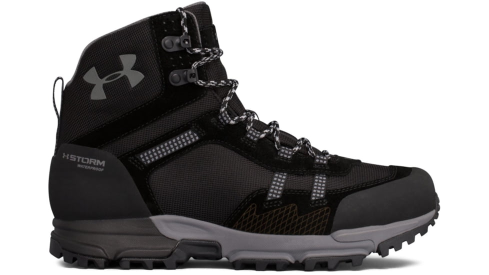 Under Armour Post Canyon Mid WP Mens, Black/Black/Graphite, 13, 1299195-001-13