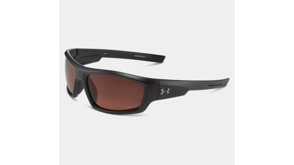 Under Armour Power Storm, Black w/Black Rubber, Brown Polarized Lens, U8630026-010128