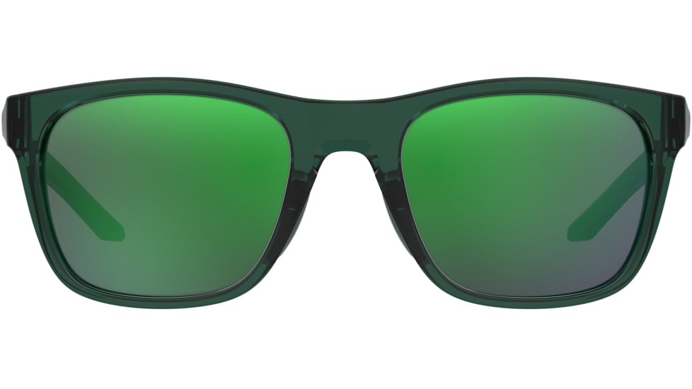 Under Armour Raid Sunglasses with Transparent Green/Grey Frame and Green Lens, Medium, UA0013GS 1ED-Z9