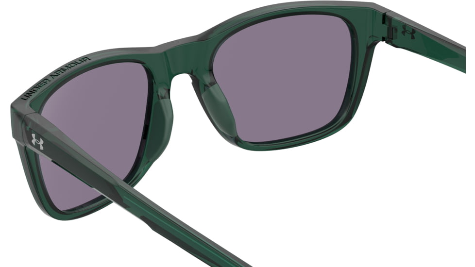 Under Armour Raid Sunglasses with Transparent Green/Grey Frame and Green Lens, Medium, UA0013GS 1ED-Z9