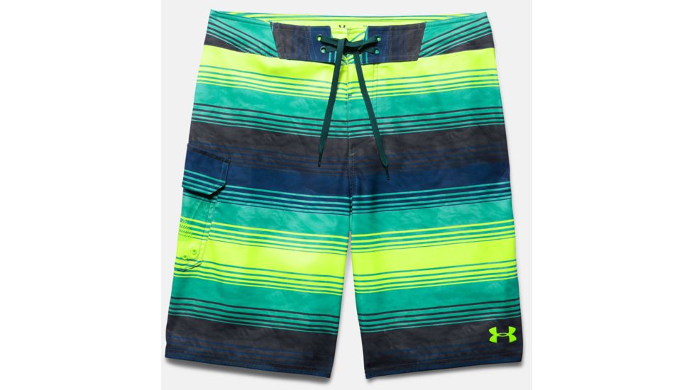 Under Armour Reblek Boardshort - Men's-Green Malachite/Thai Teal/Fuel Green-40 Waist
