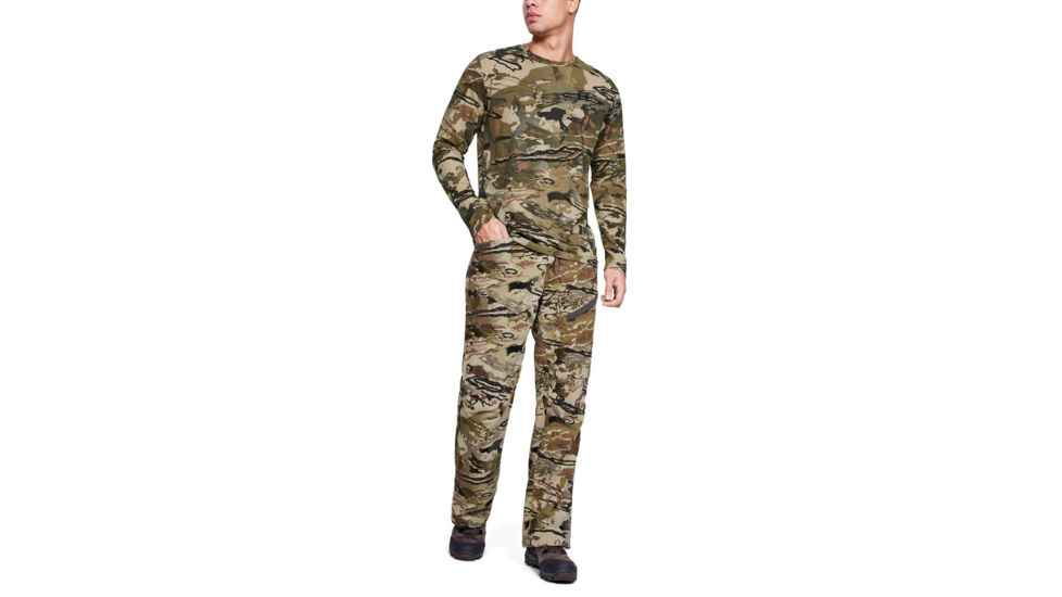 Under Armour Scent Control Camo Long Sleeve Tee - Mens, UA Barren Camo, Medium, 1343241-999-MD