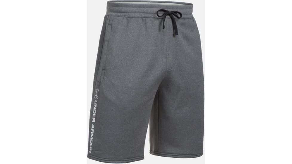 Under Armour Shoreline Short - Men's-Asphalt Heather/Glacier Gray-Small