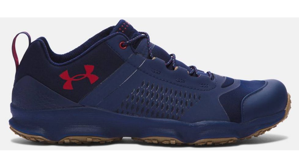 Under Armour SpeedFit Hike Low Hiking Shoe - Men's-Navy/Saddle-Medium-8