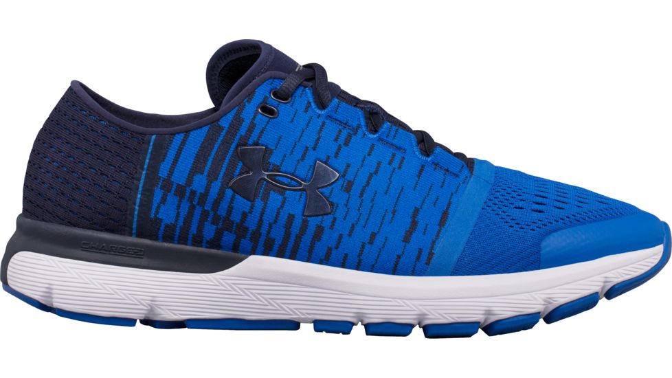 Under Armour SpeedForm Gemini 3 Graphic Road Running Shoe - Men's-Midnight Navy/Ultra Blue-Medium-8.5