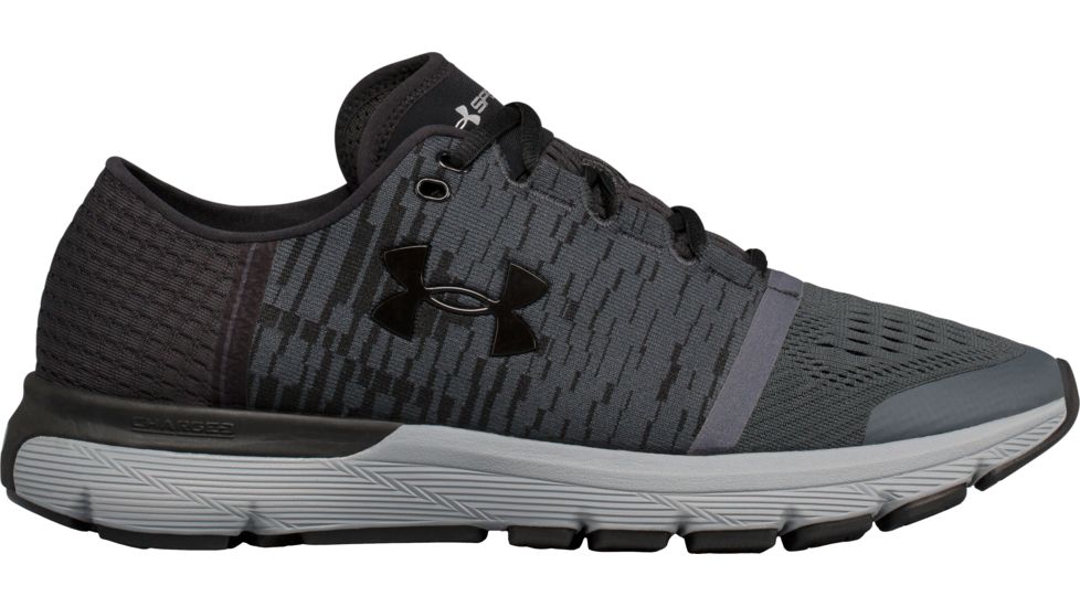 Under Armour SpeedForm Gemini 3 Graphic Road Running Shoe - Men's-Stealth Gray/Steel-Medium-9