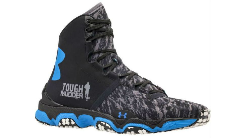 Under Armour Speedform XC Mid Trail Running Shoe - Men's-Black/Black-Medium-12 US