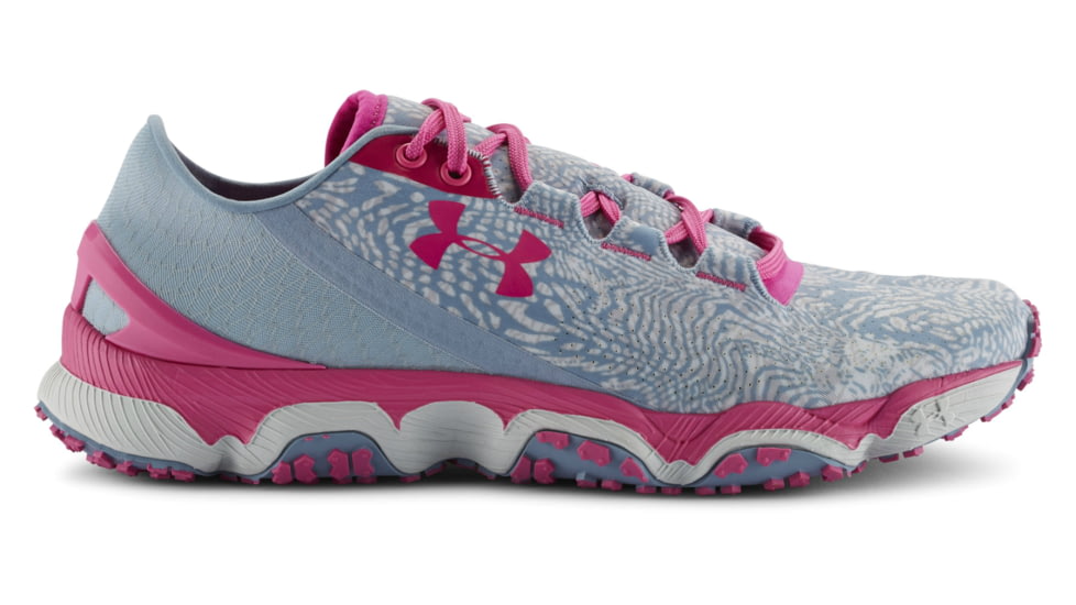 Under Armour Speedform XC Trail Running Shoe - Womens-Soler/Elemental/Pink-Medium-7 US