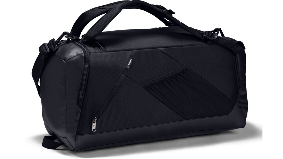 Under Armour Storm Contain Backpack Duffle 3.0 - Unisex, Black/Black/Silver, One Size, 1277431-003-OSFA